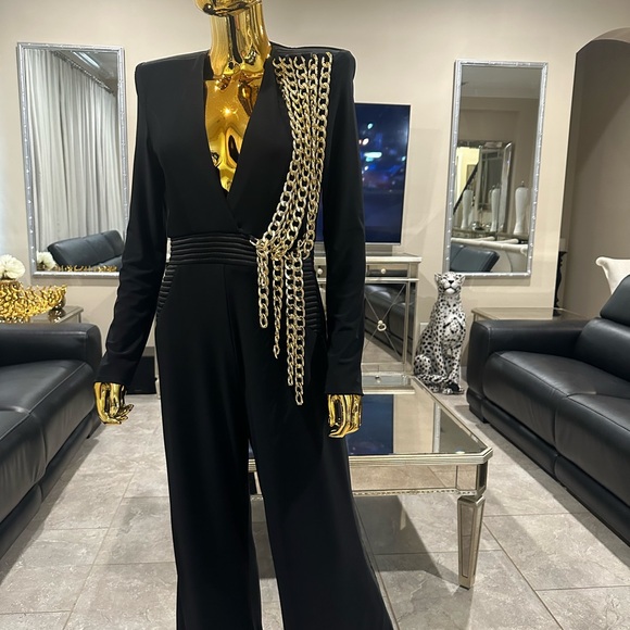 Zhivago Dress with Gold Chain Detail - Picture 2 of 5